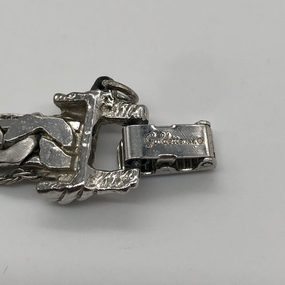 Goldette NY Vintage silver plated bracelet - Picture 5 of 6